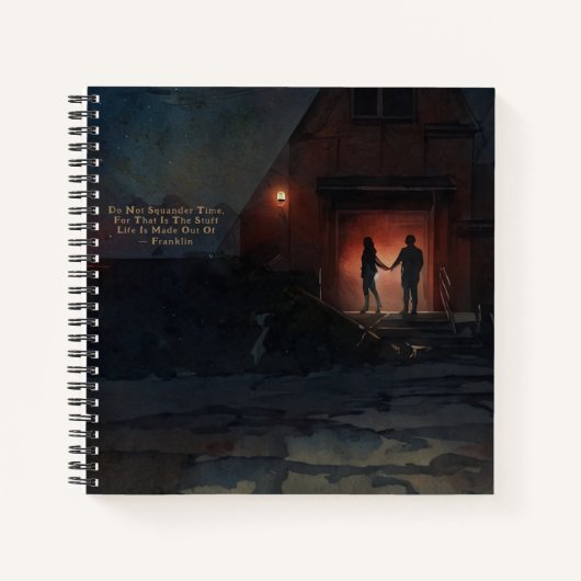 Benjamin Franklin Time Life Love Quote Journal Notitieboek (Voorkant)