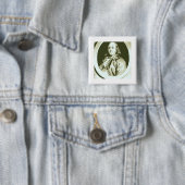 Benjamin Franklin Vierkante Button 5,1 Cm (In situ)