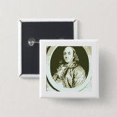 Benjamin Franklin Vierkante Button 5,1 Cm (Voorkant /achterkant)