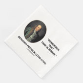 Benjamin Franklin weet nog dat tijd geld is Servet (Hoek)