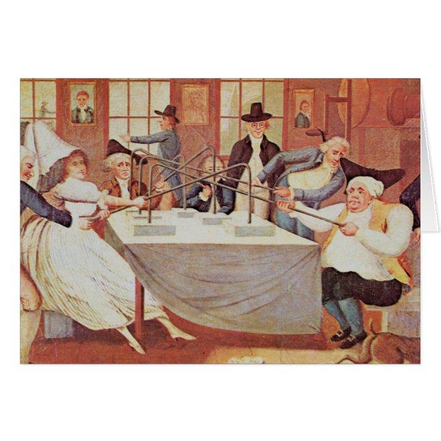 Benjamin Franklin's experimenten met elektriciteit (Voorkant Horizontaal)