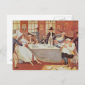 Benjamin Franklin's experimenten met elektriciteit Briefkaart (Voorkant / Achterkant)