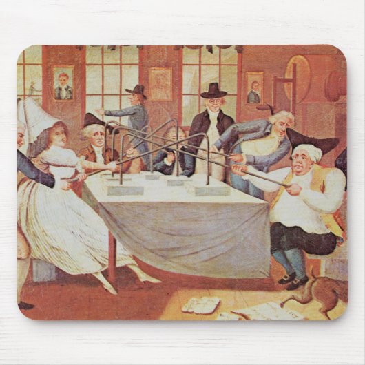 Benjamin Franklin's experimenten met elektriciteit Muismat (Voorkant)