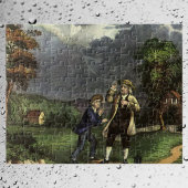 Benjamin Franklin's Kite and Lightning Experiment Legpuzzel