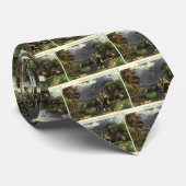 Benjamin Franklin's Kite and Lightning Experiment Stropdas (Opgerold)