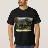 Benjamin Franklin's Kite and Lightning Experiment T-shirt (Voorkant)