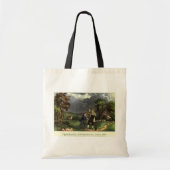 Benjamin Franklin's Kite and Lightning Experiment Tote Bag (Voorkant)