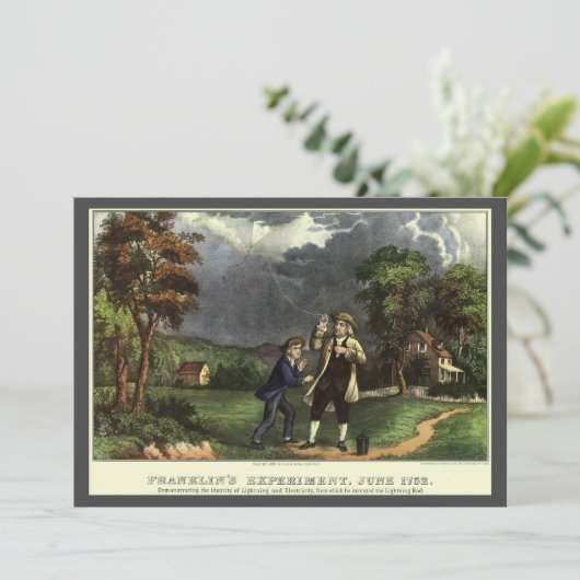 Benjamin Franklin's Lightning and Kite Experiment (Staand voorkant)