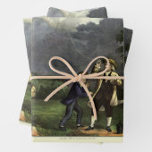 Benjamin Franklin's Lightning and Kite Experiment Inpakpapier Vel (In situ)