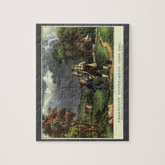 Benjamin Franklin's Lightning and Kite Experiment Legpuzzel (Verticaal)