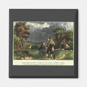 Benjamin Franklin's Lightning and Kite Experiment Magneet (Voorkant)