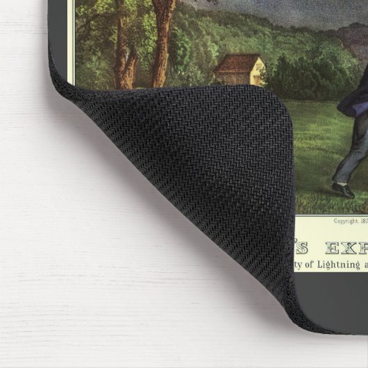 Benjamin Franklin's Lightning and Kite Experiment Muismat (Hoek)