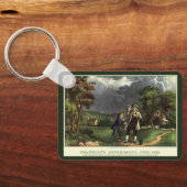 Benjamin Franklin's Lightning and Kite Experiment Sleutelhanger (Achterkant)