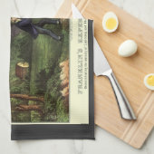 Benjamin Franklin's Lightning and Kite Experiment Theedoek (Quarter Fold)