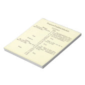 Benjamin Franklin's Schedule Planner notitieblok (Linkerzijde)