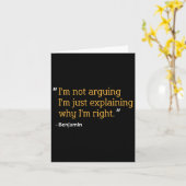 Benjamin Gift Quote Grappige Verjaardag Gepersonal Kaart (Gele Bloem)