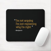 Benjamin Gift Quote Grappige Verjaardag Gepersonal Muismat (Met muis)