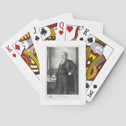 Benjamin Harrison (1833-1901), 23e president van d Pokerkaarten (Achterkant)