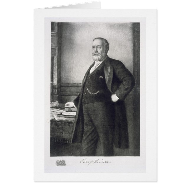 Benjamin Harrison (1833-1901), 23e President van t (Voorkant)