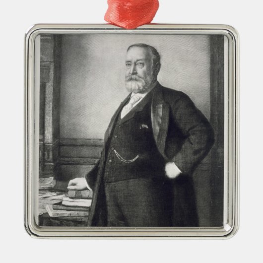 Benjamin Harrison (1833-1901), 23e President van t Metalen Ornament (Voorkant)