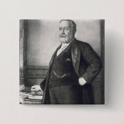 Benjamin Harrison (1833-1901), 23e President van t Vierkante Button 5,1 Cm (Voorkant)