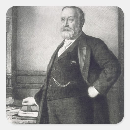 Benjamin Harrison (1833-1901), 23e President van t Vierkante Sticker (Voorkant)