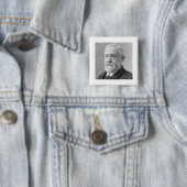 Benjamin Harrison 23 Vierkante Button 5,1 Cm (In situ)