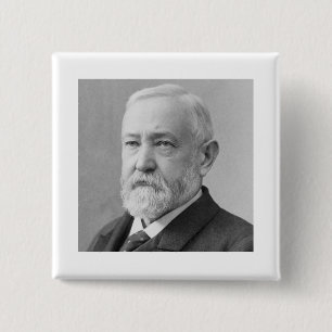 Benjamin Harrison 23 Vierkante Button 5,1 Cm