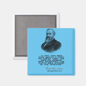 Benjamin Harrison (23e Amerikaans President) citee Magneet (Voorkant / Achterkant)