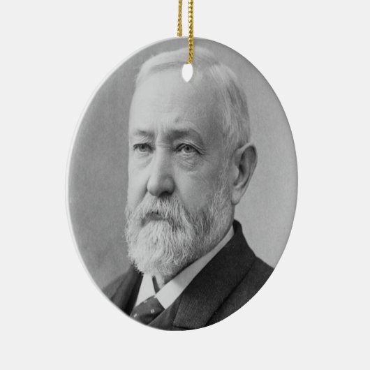 Benjamin Harrison 23rd President Keramisch Ornament (Rechts)