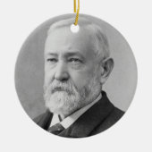 Benjamin Harrison 23rd President Keramisch Ornament (Voorkant)