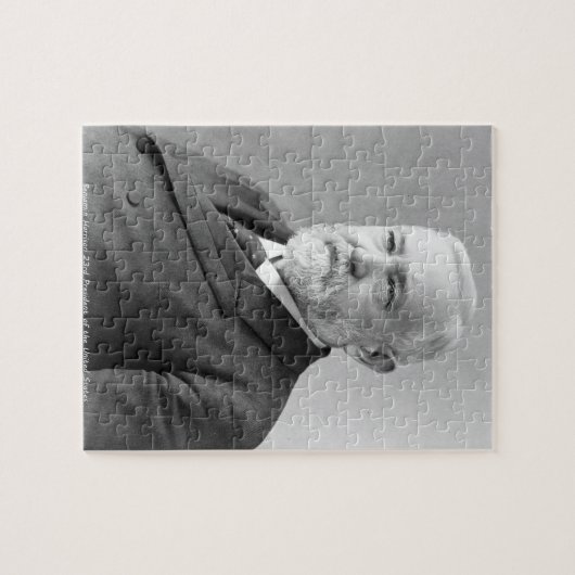 Benjamin Harrison 23ste President van Amerika. Legpuzzel (Horizontaal)