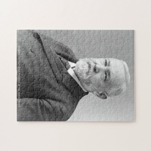 Benjamin Harrison 23ste President van Amerika. Legpuzzel (Horizontaal)