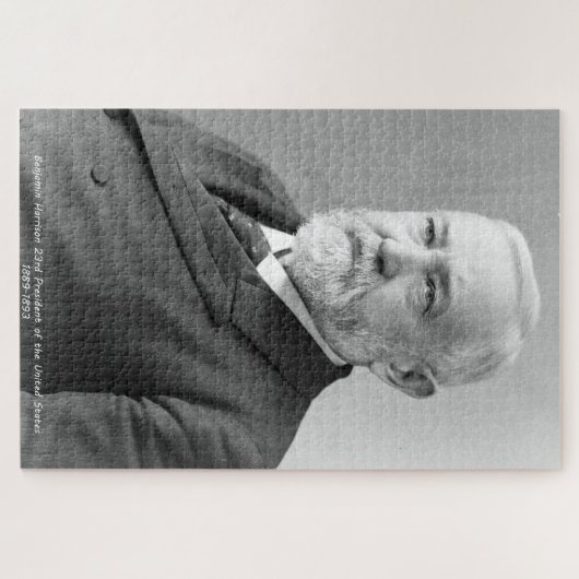 Benjamin Harrison 23ste President van Amerika. Legpuzzel (Horizontaal)