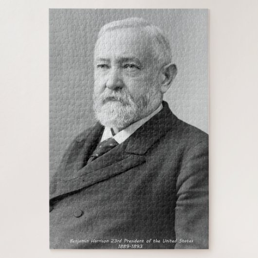 Benjamin Harrison 23ste President van Amerika. Legpuzzel (Verticaal)