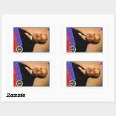 Benjamin Harrison Baseball Card Rechthoekige Sticker (Vel)