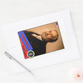Benjamin Harrison Baseball Card Rechthoekige Sticker (Envelop)