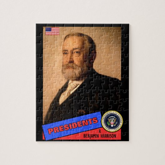 Benjamin Harrison-honkaarten Legpuzzel (Verticaal)