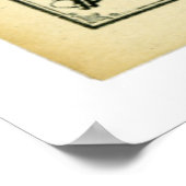 Benjamin Harrison Ondertekende cheque vanaf 30 jul Poster (Hoek)