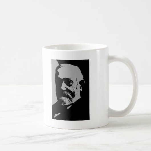 Benjamin Harrison silhouette Koffiemok (Rechts)