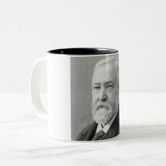 Benjamin Harrison Tweekleurige Koffiemok (Voorkant links)