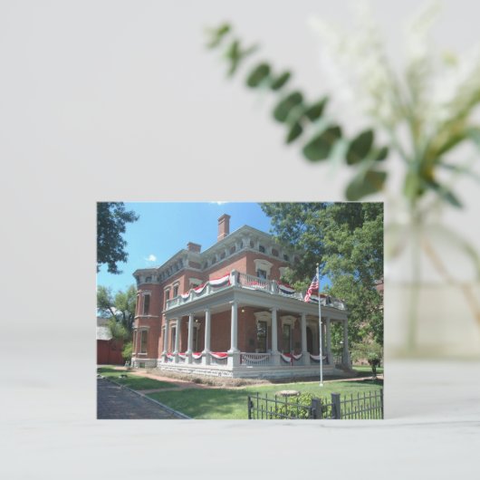 Benjamin Harrison's huis Briefkaart (Staand voorkant)