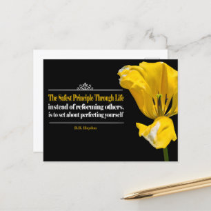 Benjamin Haydon Inspirerend Quote "Principle" Briefkaart