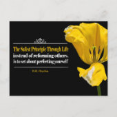 Benjamin Haydon Inspirerend Quote "Principle" Briefkaart (Voorkant)