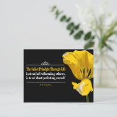 Benjamin Haydon Inspirerend Quote "Principle" Briefkaart (Staand voorkant)