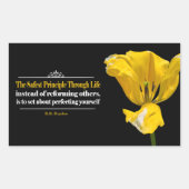 Benjamin Haydon Inspirerend Quote "Principle" Rechthoekige Sticker (Voorkant)