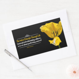 Benjamin Haydon Inspirerend Quote "Principle" Rechthoekige Sticker