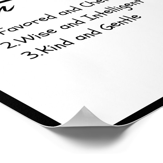 Benjamin, Jongen Gepersonaliseerde Naam Definitie Poster (Hoek)