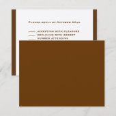 Benjamin Lee Custom RSVP Kaartje (Voorkant / Achterkant)