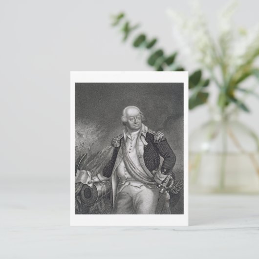 Benjamin Lincoln (1733-1810) (graving) Briefkaart (Staand voorkant)